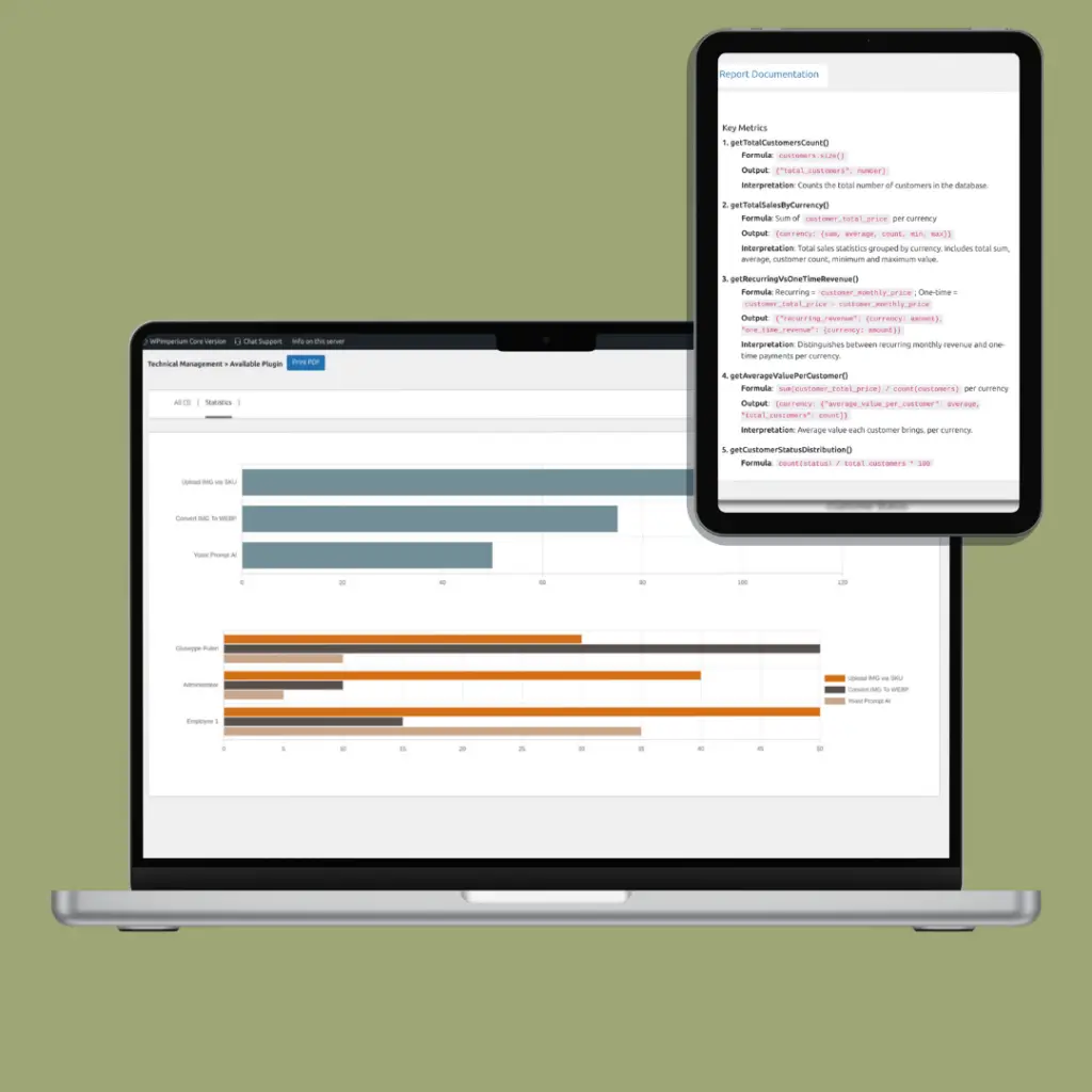 technical management statistics sections