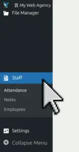 staff menu